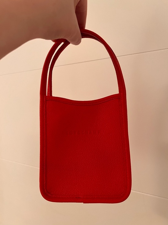 Longchamp Red Mini Leather Tote - Picture 4 of 4